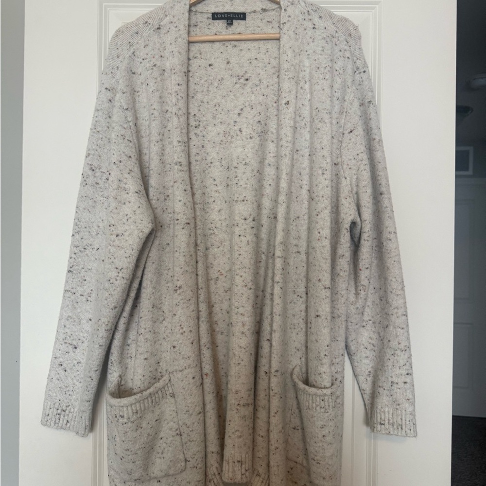 Women's Cream Cardigan Sweater